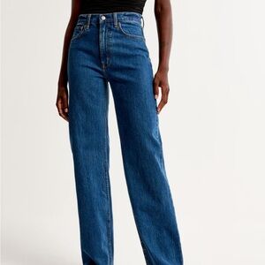 Abercrombie 90’s relaxed high rise curve love jeans